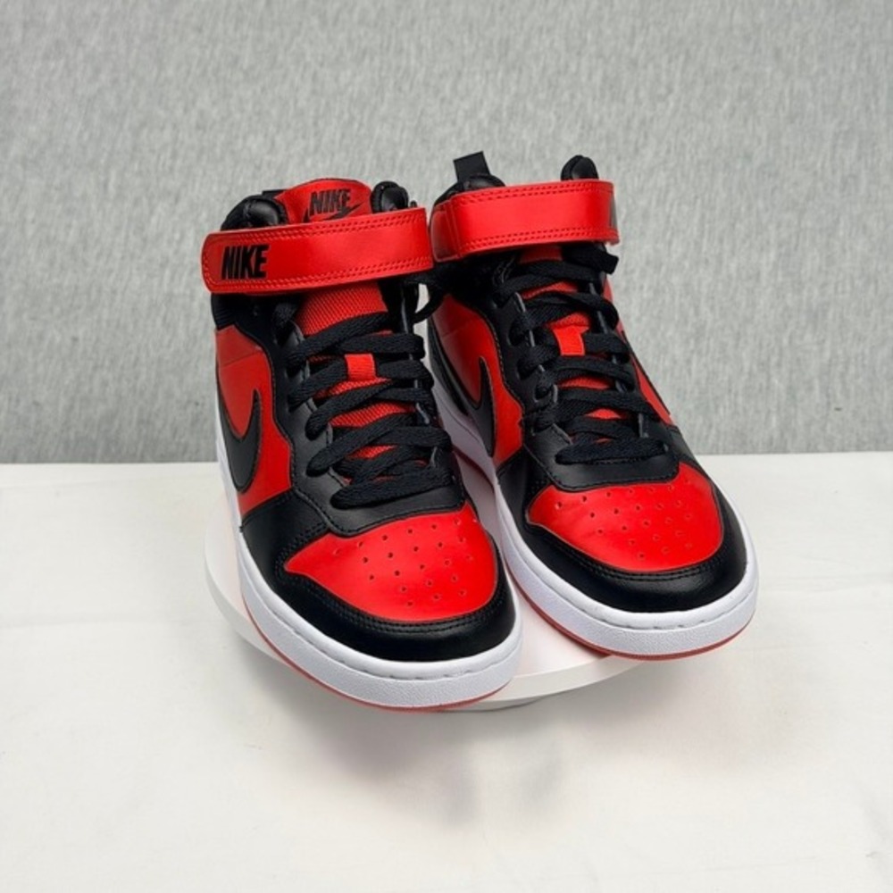 Nike Court Borough Mid 2 GS Bred Red Black Sneakers CD7782-602 Size 5Y BNIB - Picture 11 of 11